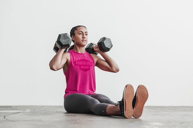 Pink Nobull WoWodapalooza High-Neck Tank Women's Tanks | CA P2250J